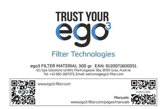 Filtermaterial ORIGINAL EGo3 Faserbälle
