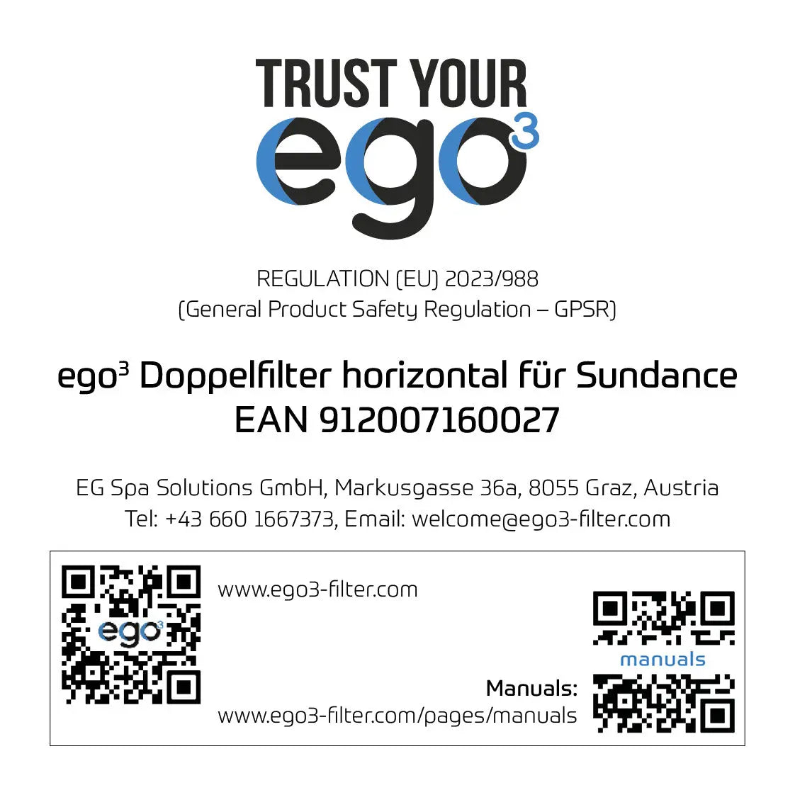 Filterkartusche ORIGINAL EGo3 einzeln 
