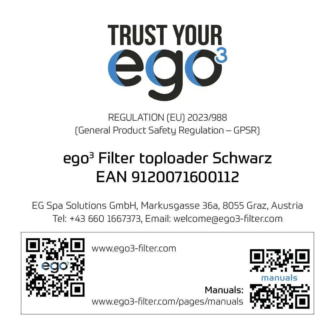 Filterkartusche ORIGINAL EGo3 einzeln 